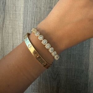 Gold diamond bracelet